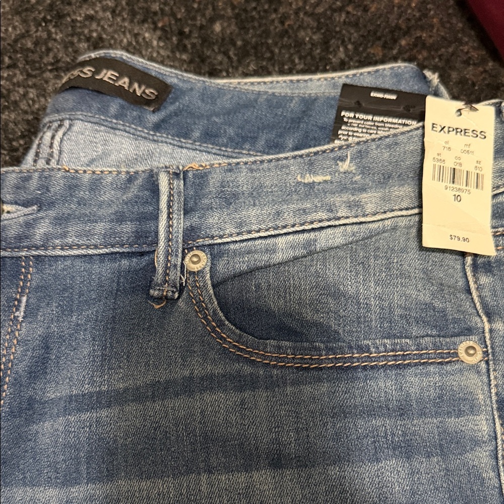 Express Women's Medium Blue Skinny Jeans